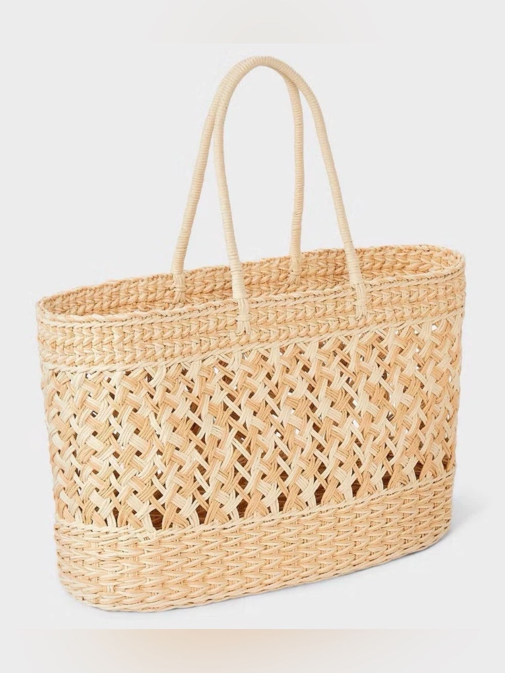 Straw Tote Handbag - Shade & Shore
Natural/Ivory XL Bag
New with Tag - Picture 3 of 5